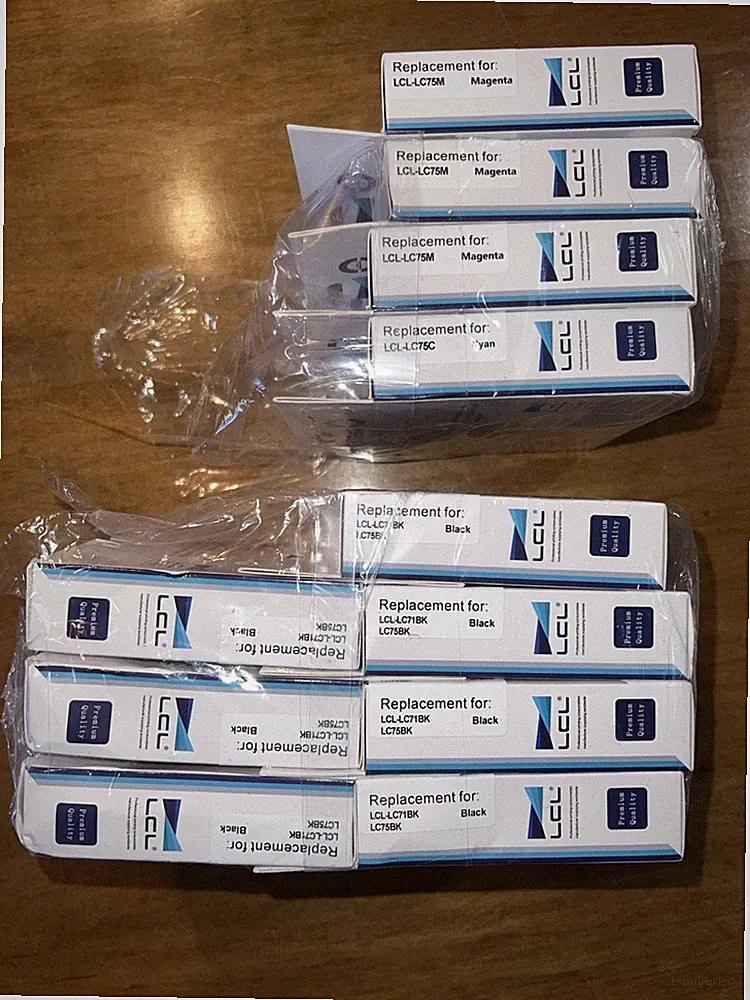 11 Pack LCL Compatible Ink For LC75M LC75C LC75BK