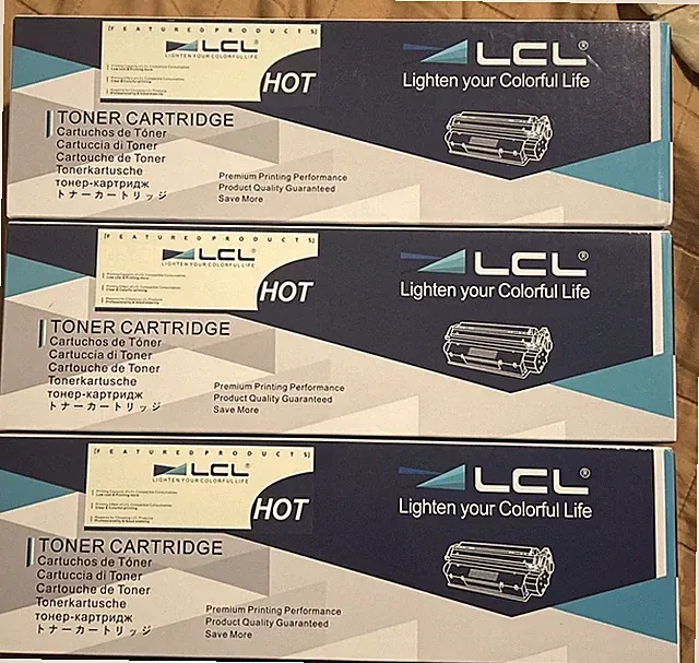 3 New LCL Hot Toner Cartridge-Black Lot Of 3