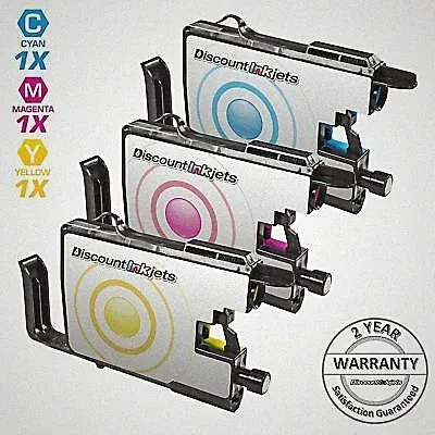 3pk LC75 LC-75 XL Color Printer Ink Cartridge for Brother MFC-J425W