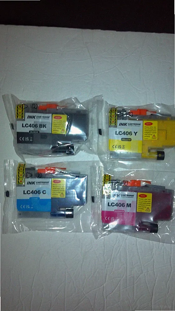 4 Pack Compatible LC 406 Ink Cartridge for Brother Printer