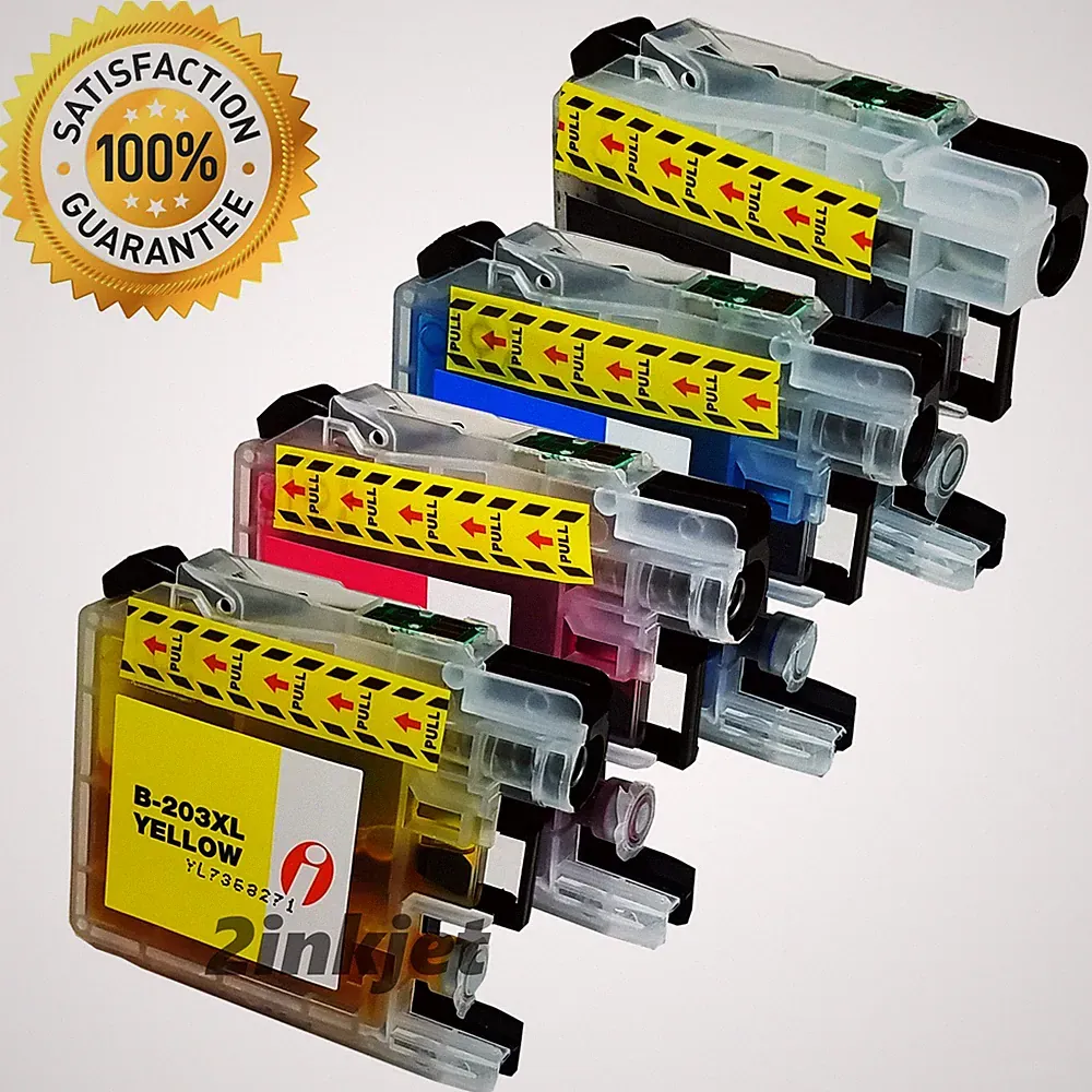 4 PK LC-203 LC203 XL Ink Cartridges For MFC-J460dw MFC-J480dw MFC-J485dw LC201