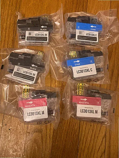 6PK LC-3013 LC3013 XL Ink Cartridge for Brother 2 Black 2 Cyan 2 Magenta