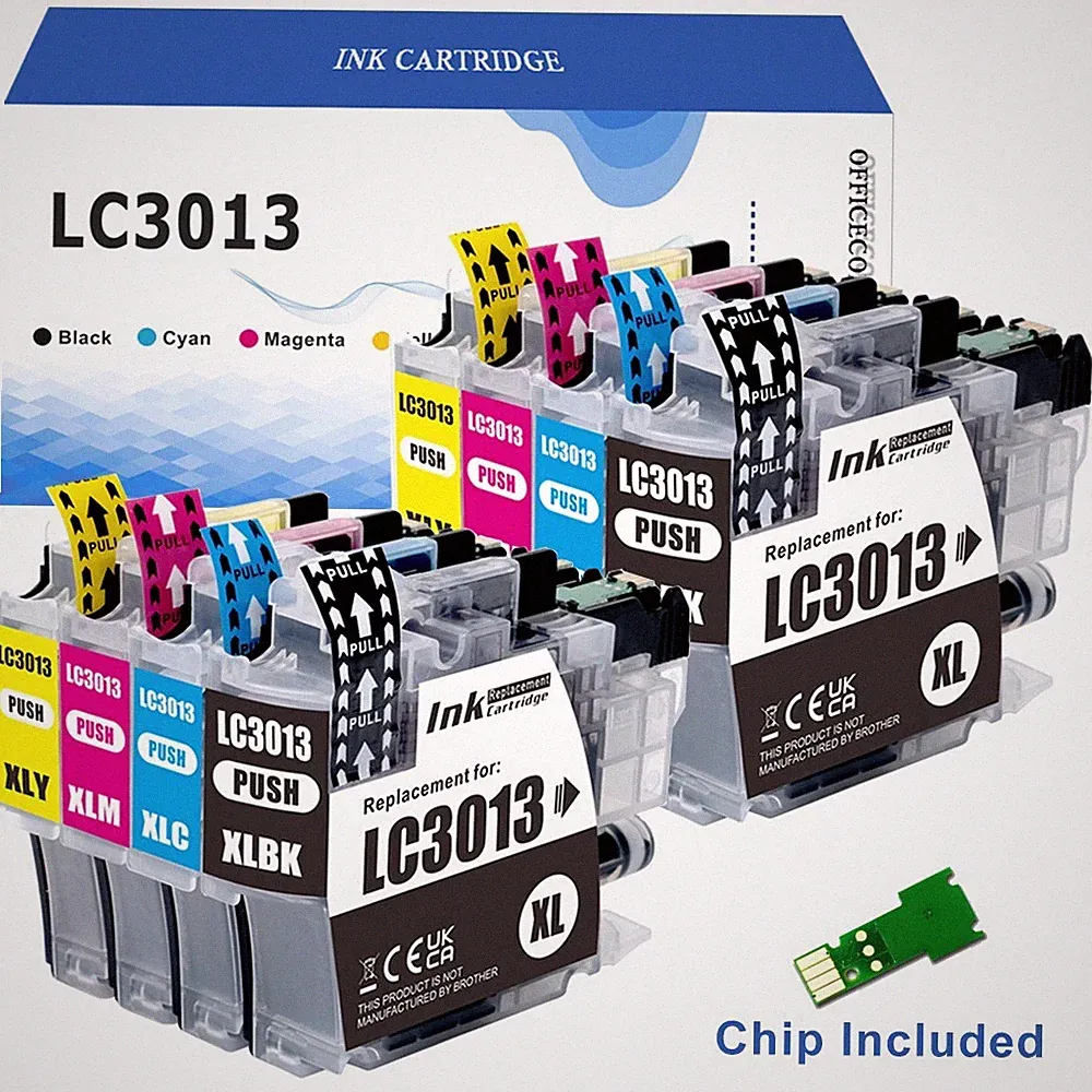 8-Pack LC-3013 Ink Cartridge for MFC-J895DW MFC-J497DW MFC-J491DW Printer