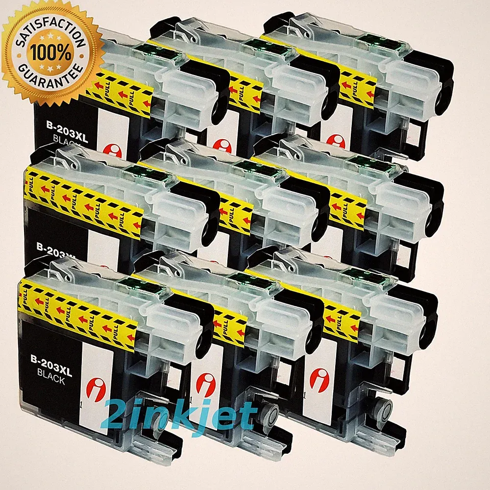 9pk LC-203 LC203 XL Black Ink For Bro. MFC-J460dw MFC-J480dw MFC-J485dw LC201
