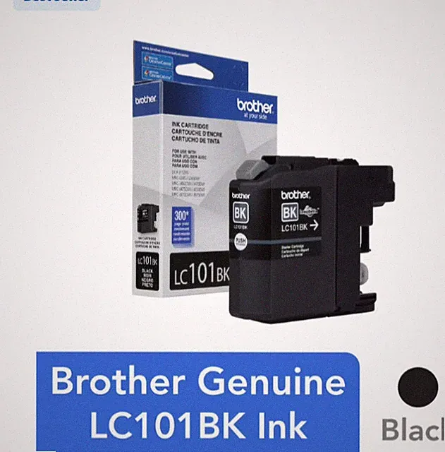 Brother LC 101 BK Black Ink Cartridges LC101BK Exp 02/2026 (No Box)