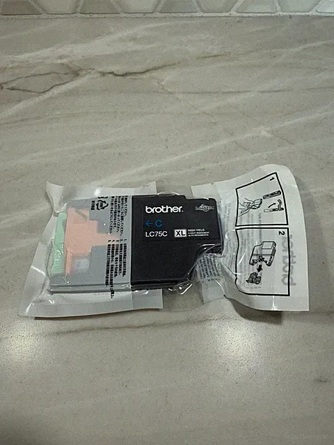 Brother LC75C Cyan XL Ink Cartridge High Yield OEM Sealed Inkjet Printers NEW