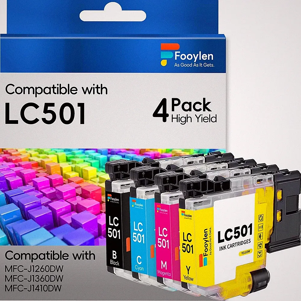 Fooylen LC501 Compatible Ink Cartridges Replacement for Brother LC501 LC 501 LC5