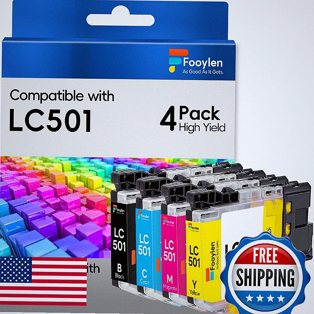 Fooylen LC501 Compatible Ink Cartridges Replacement for Brother LC501 LC-501 XL