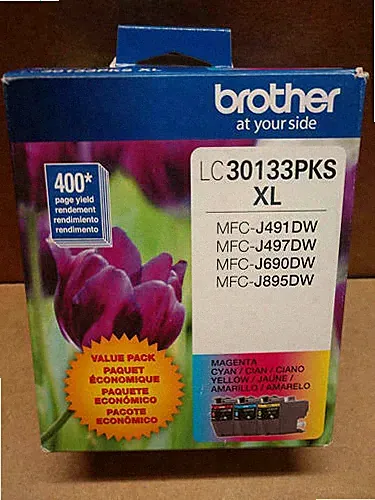 Genuine Brother LC-3013 XL Ink Cartridge Combo-for MFC-J491DW J497DW-OEM-3PK