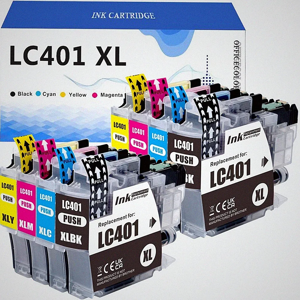 LC-401 XL Ink Cartridges for Brother MFC-J1010DW MFC-J1170DW MFC-J1800DW J1012DW