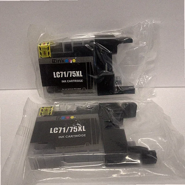 LC71/75XL ink Black, Yellow, Magenta, Cyan. 2 ink cartridges.