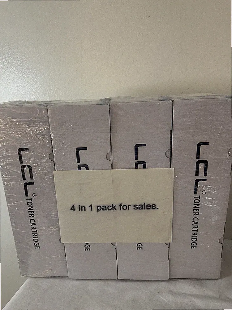 LCL 4 Color Compatible Replacement Laser Printer Toner Cartridge 4 In 1 Pack