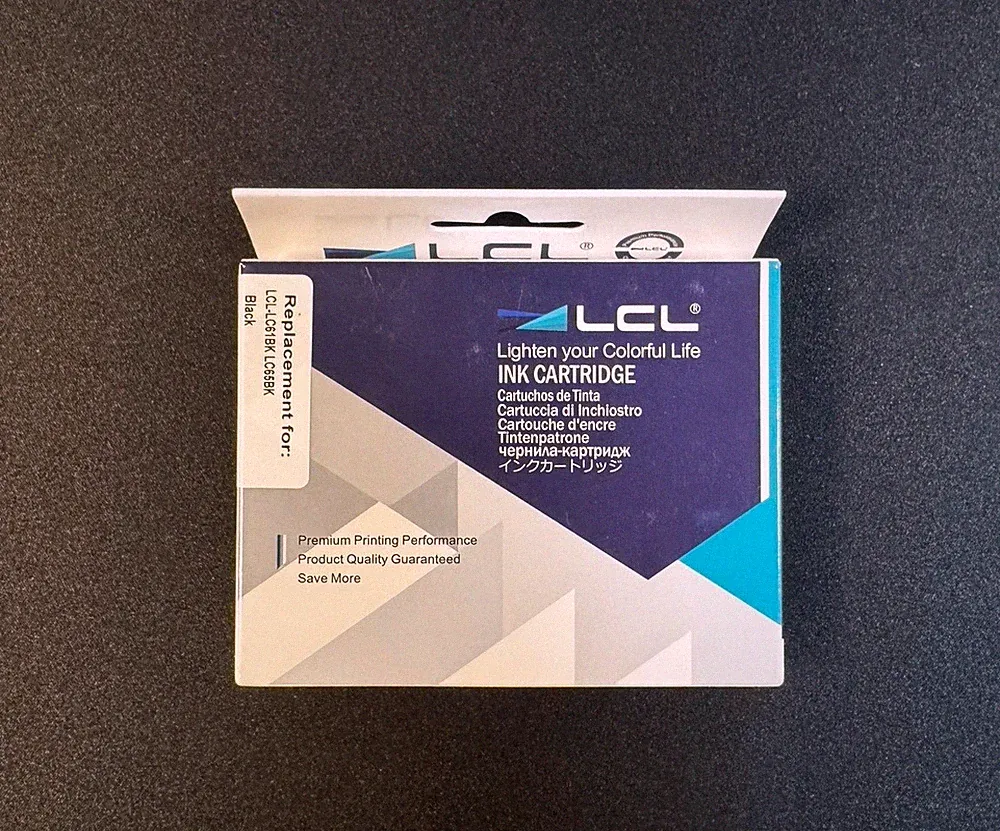 LCL Black Ink Cartridges Replacement LCL-LC61BK/LC65BK, Premium Quality Ink, NEW