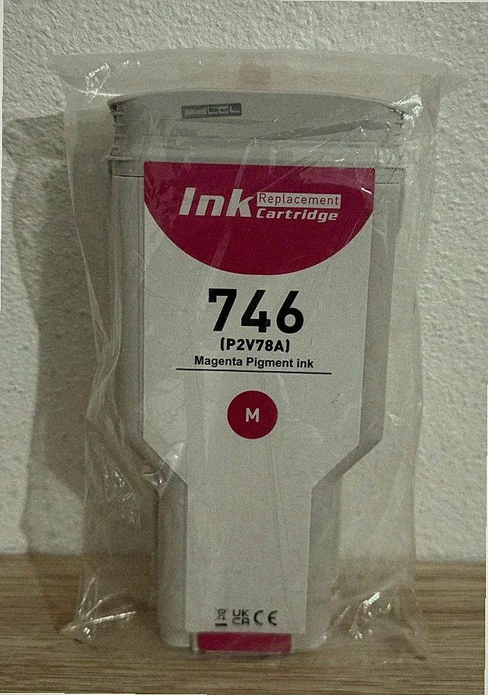 LCL Compatible 746 Photo Magenta Ink Cartridge (P2V78A) 1 Pack for HP Z6Z9