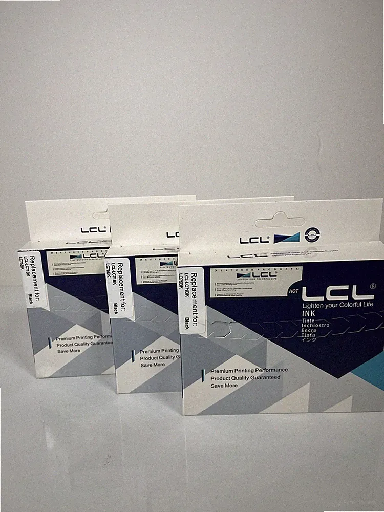 LCL -LC71BK LC75BK Black Ink cartridge replacement for Brother Lot 3