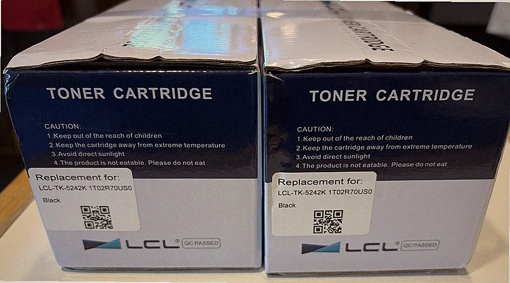 LCL Toner Cartridges~Black~ Set of 2 New