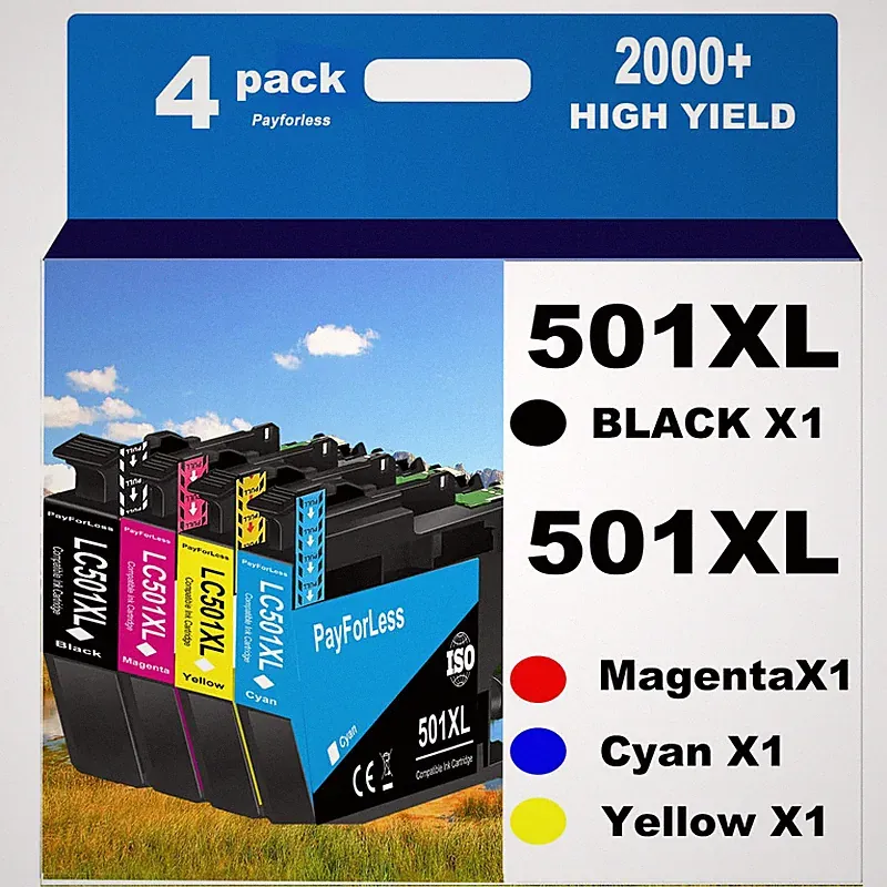 Payforless Lc501Xl Lc501 Ink Cartridges For Brother Lc501 Ink Cartridges 501