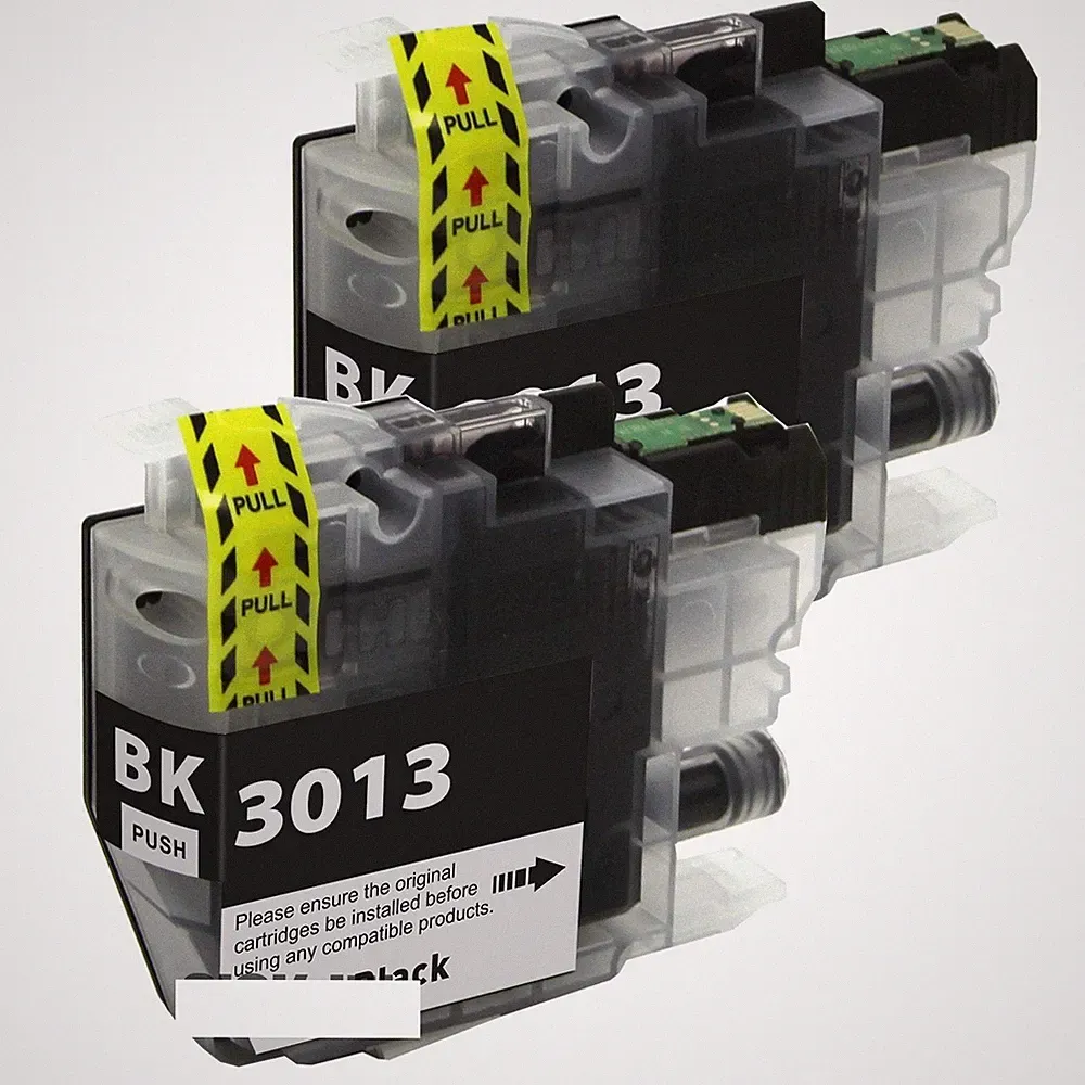 2pk LC 3013 BK Ink Cartridge for Brother Printer MFC-J491DW J497DW J690DW J895DW