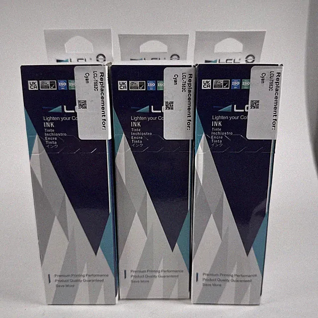Replacement Ink Bottles for LCL-T552C Cyan Color / 3 PC LOT