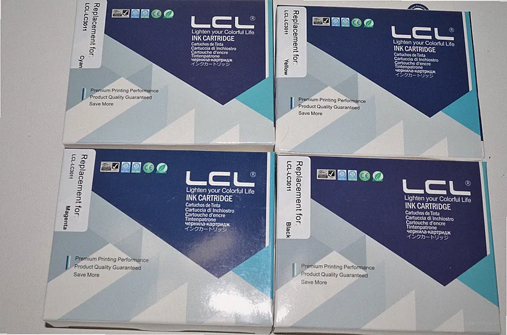 Replacement Ink Cartridge LCL LC3011 Cyan Magenta Yellow and Black Lot